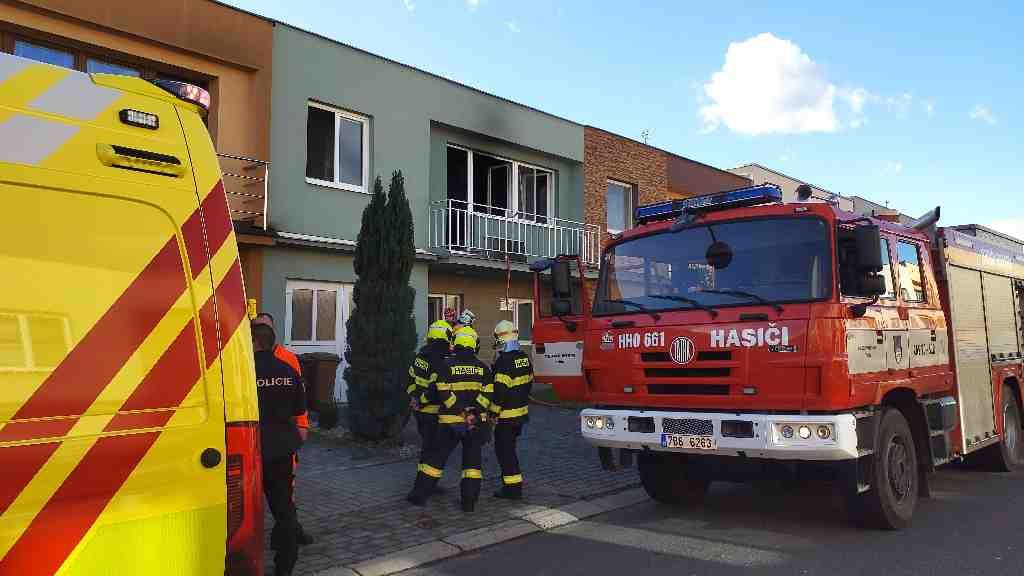 Při požáru domu na Hodonínsku našli hasiči mrtvou ženu